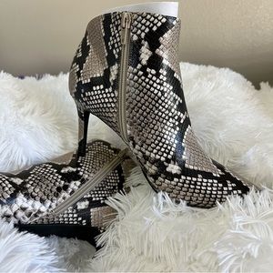 Nine West | Finny Snakeskin Heel Boot 7.5